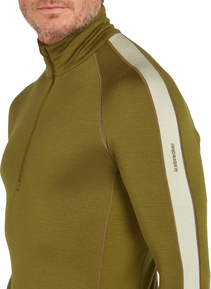 Icebreaker M Zoneknit 260 Ls Half Zip Algae/ashen/cb Icebreaker