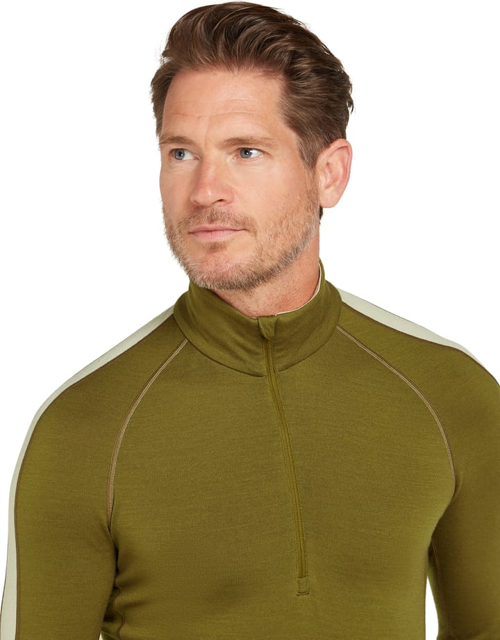 Icebreaker M Zoneknit 260 Ls Half Zip Algae/ashen/cb Icebreaker