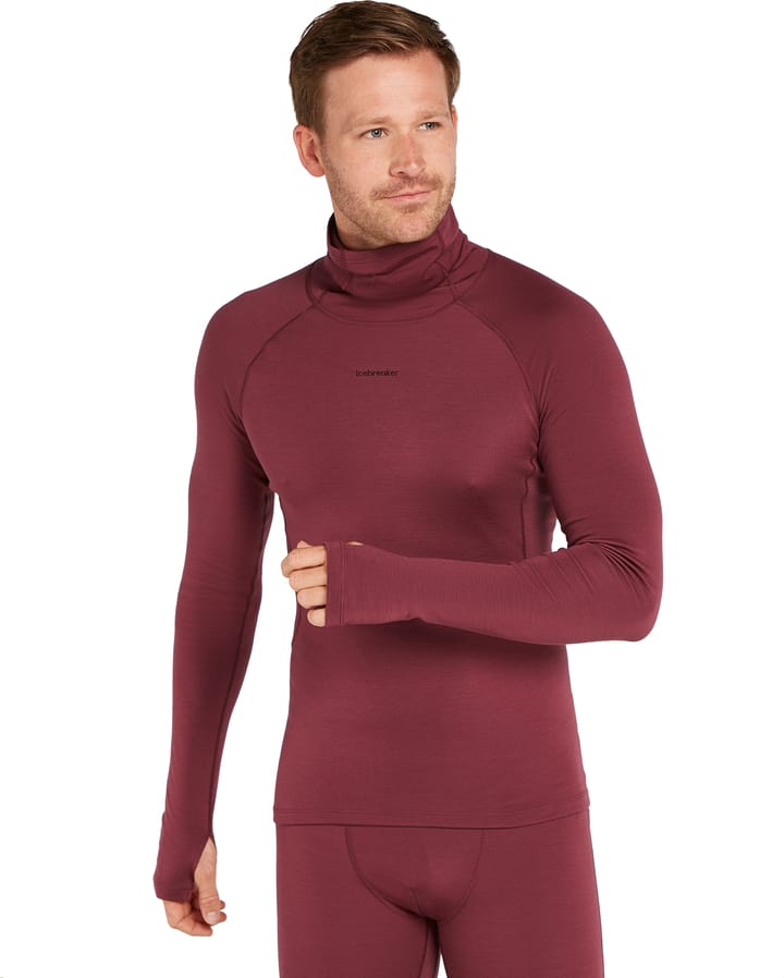 Icebreaker Men's Merino 300 Merinofine™  Polar Longsleeve Roll Neck Port Icebreaker