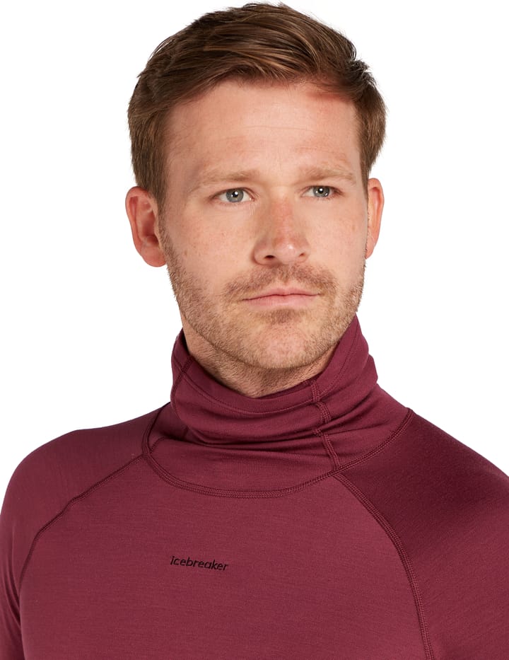 Icebreaker Men's Merino 300 Merinofine™  Polar Longsleeve Roll Neck Port Icebreaker