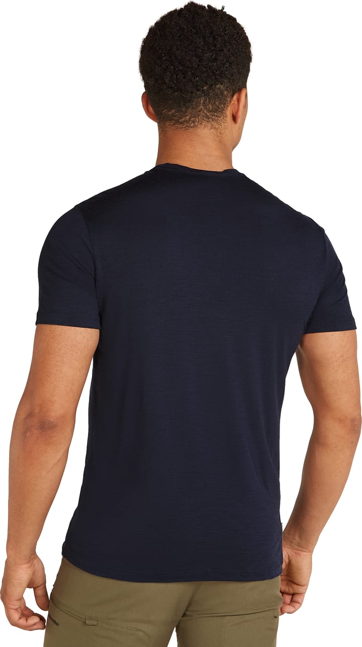 Icebreaker Men's Merino 150 Tech Lite Shortsleeve T-shirt Camp Ess Midnight Navy Icebreaker