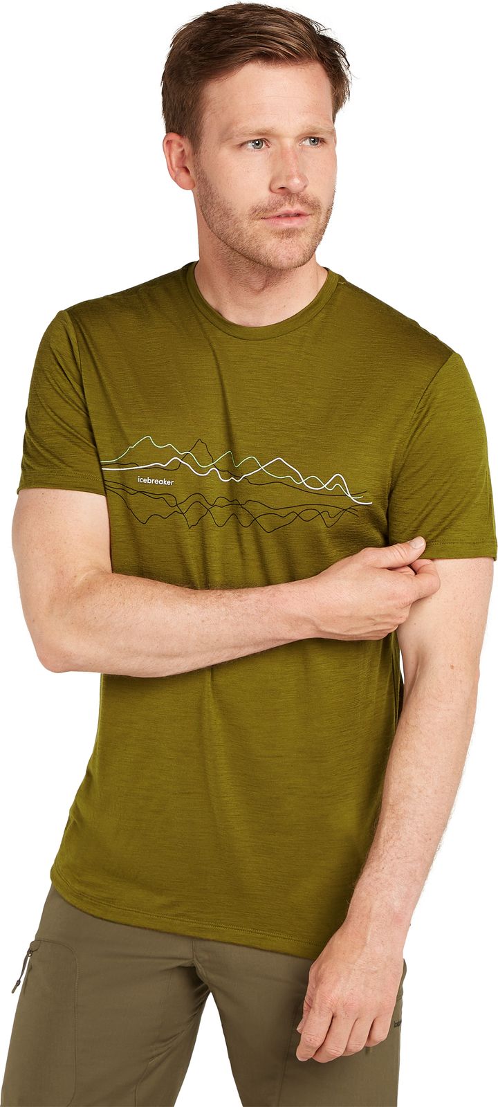 Icebreaker Men's Merino 150 Tech Lite Short Sleeve Tee Icebreaker Algae Icebreaker