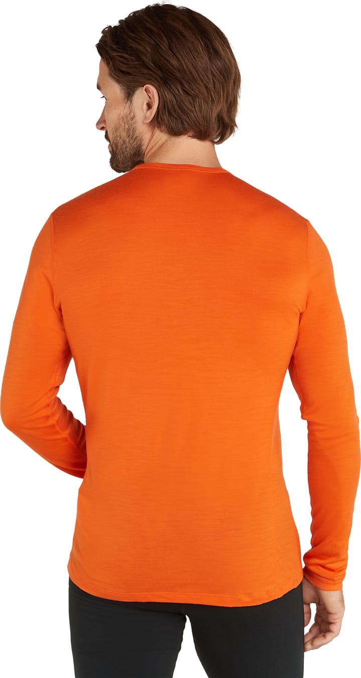 Icebreaker Men's Merino 200 Oasis Longsleeve Crewe Remarkables Blaze Icebreaker