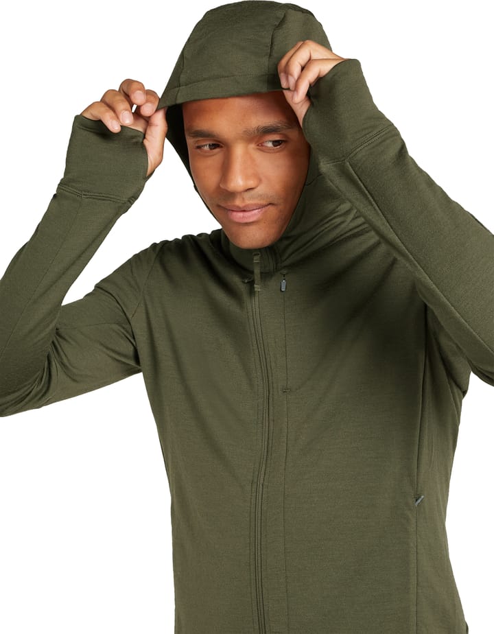 Icebreaker Men's Merino 260 Quantum Iv Longsleeve Zip Hoodie Loden Icebreaker