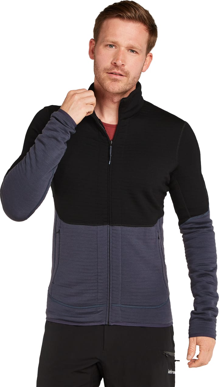 Icebreaker Men's Merino 400 Realfleece Descender Longsleeve Zip Icebreaker