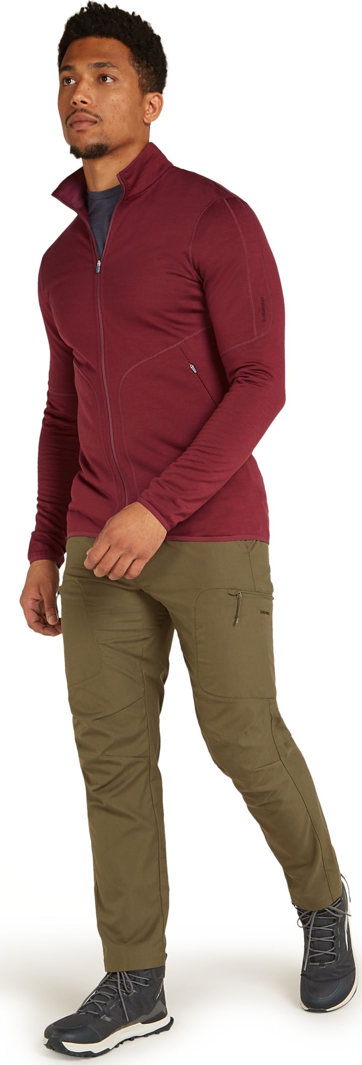 Icebreaker Men's Merino 560 Realfleece Elemental II Longsleeve Zip Port Icebreaker