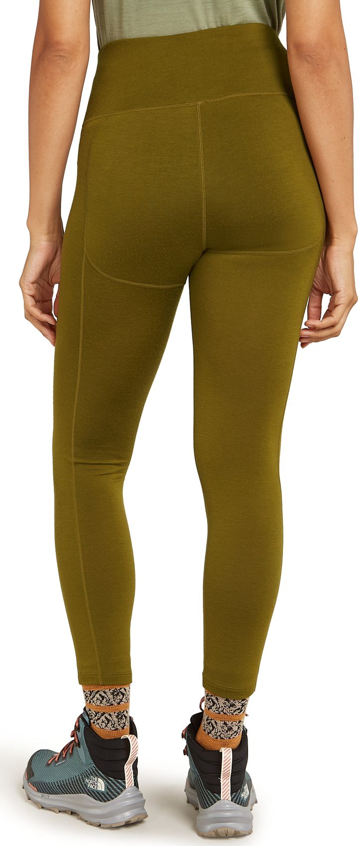 Icebreaker Women's Merino 260 Fastray II 25" High Rise Tights Algae Icebreaker