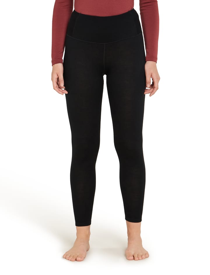 Icebreaker Women's Merino 260 Tech High Rise Leggings Black Icebreaker