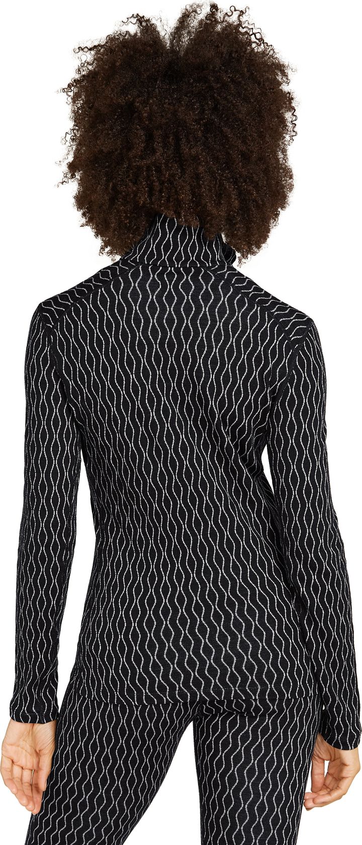 Icebreaker Women's Merino 260 Vertex Longsleeve Zip On-Piste Black/Snow Icebreaker