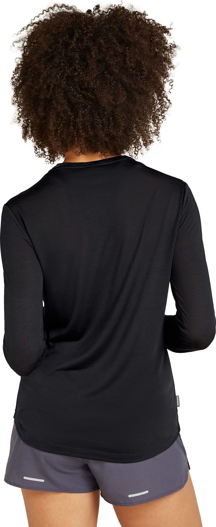 Icebreaker Women's Merino 125 Cool-Lite™ Sphere III Long Sleeve Tee Black Icebreaker