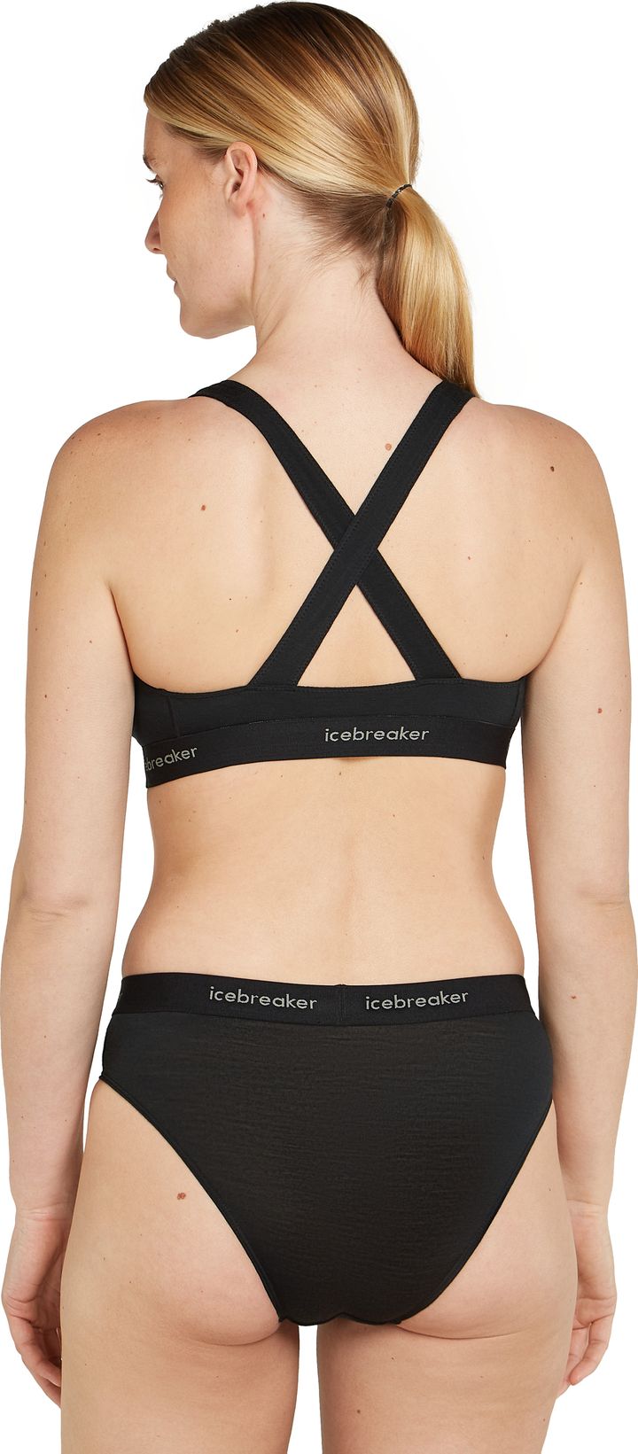 Icebreaker Women's Merino 125 Cool-Lite Sprite Racerback Bra Black Icebreaker