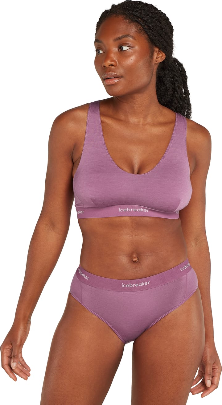 Icebreaker Women's Merino 125 Cool-Lite Sprite Racerback Bra Deco Icebreaker