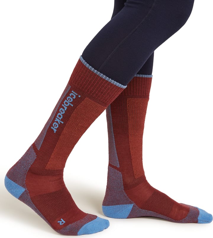 Icebreaker Women's Merino Ski+ Light Port/baja/cedar Wood Icebreaker