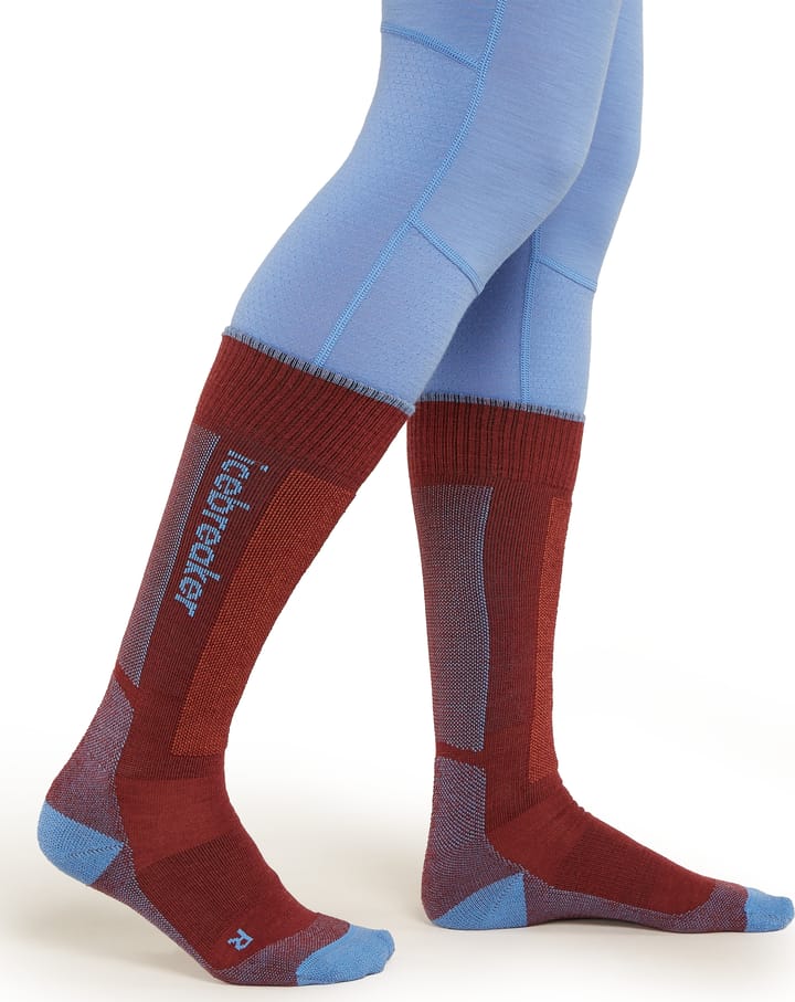 Icebreaker Women's Merino Ski+ Medium Port/baja/cedar Wood Icebreaker