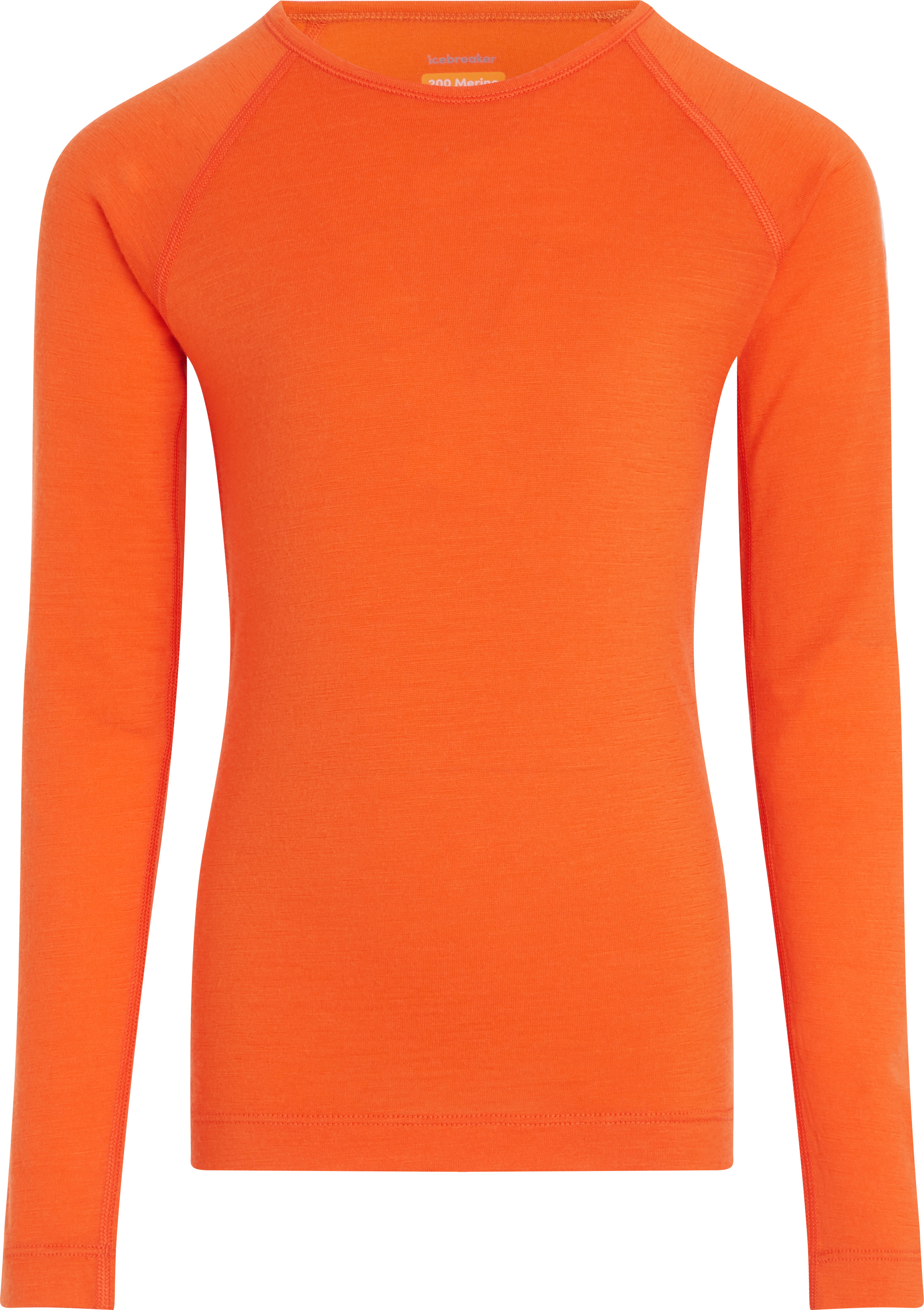 Icebreaker Kids’ 200 Oasis Longsleeve Crewe Blaze