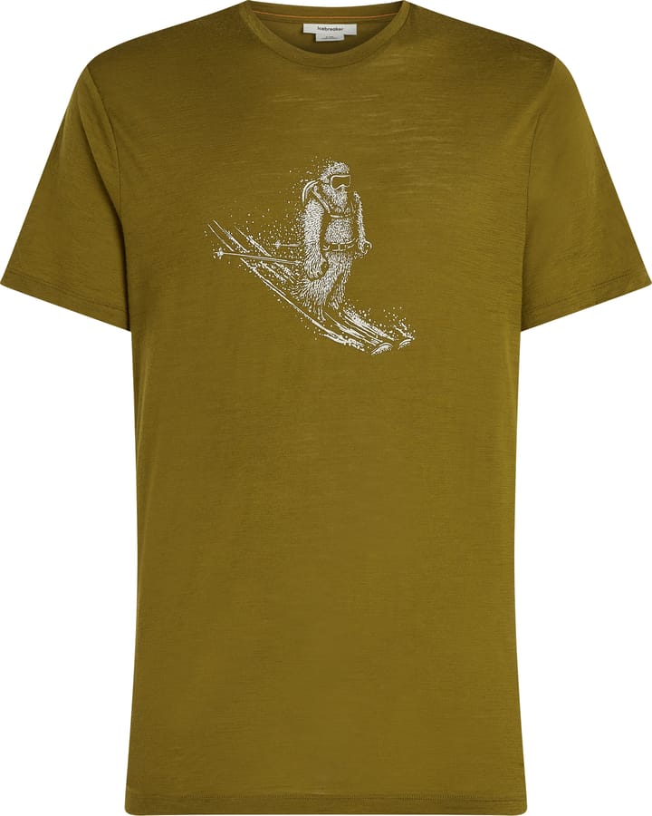 Icebreaker Men's Merino 150 Tech Lite Short Sleeve T-Shirt Skiing YetiPaddle Algae Icebreaker