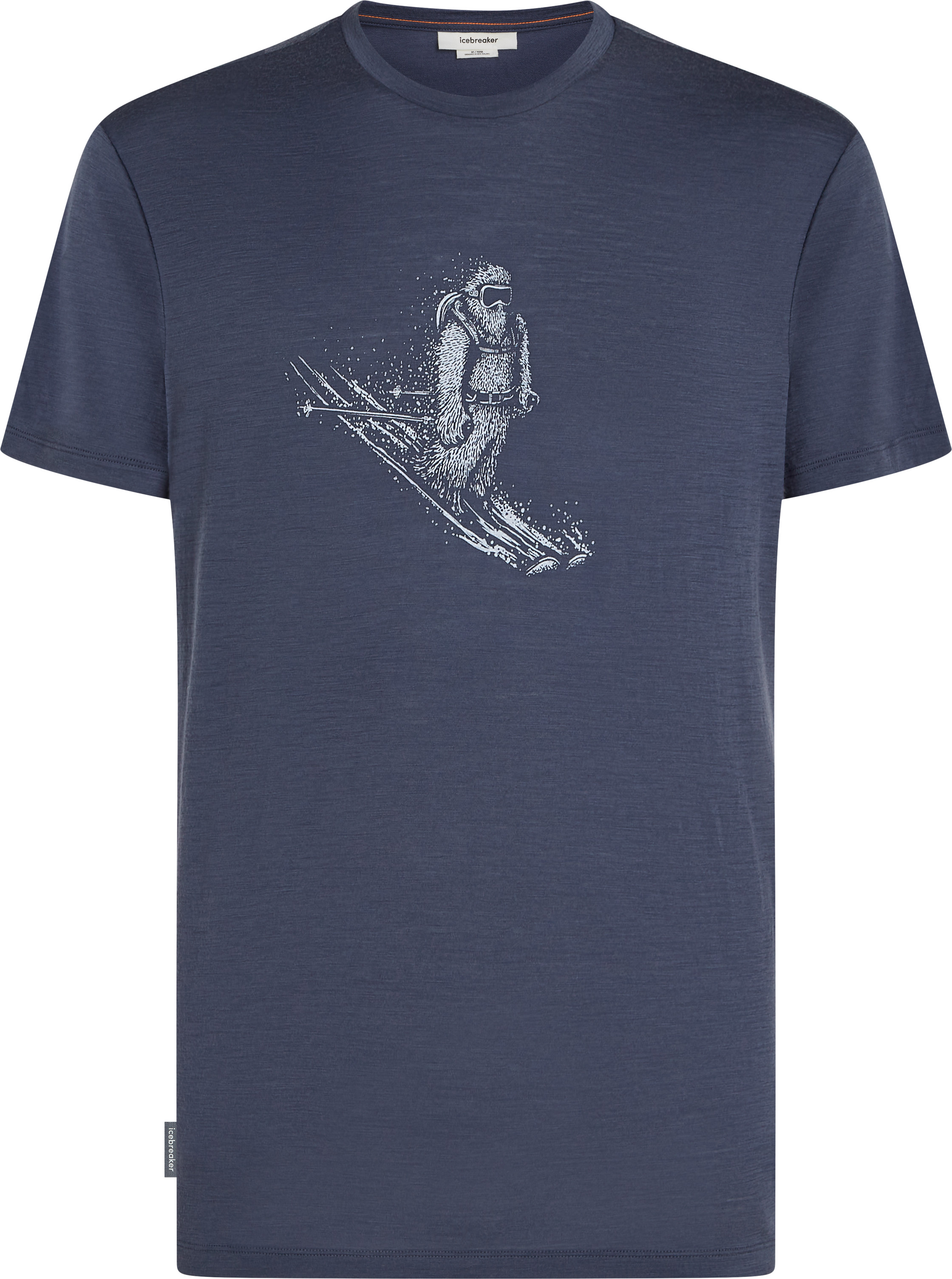 Icebreaker Men’s Merino 150 Tech Lite Short Sleeve T-Shirt Skiing YetiPaddle Graphite