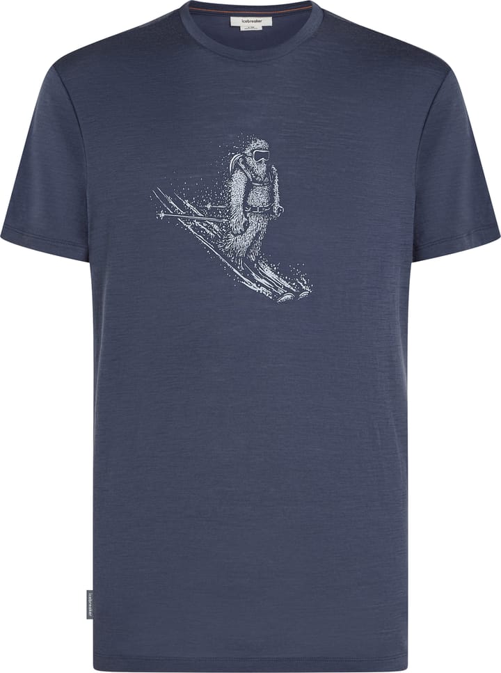 Icebreaker Men's Merino 150 Tech Lite Short Sleeve T-Shirt Skiing YetiPaddle Graphite Icebreaker