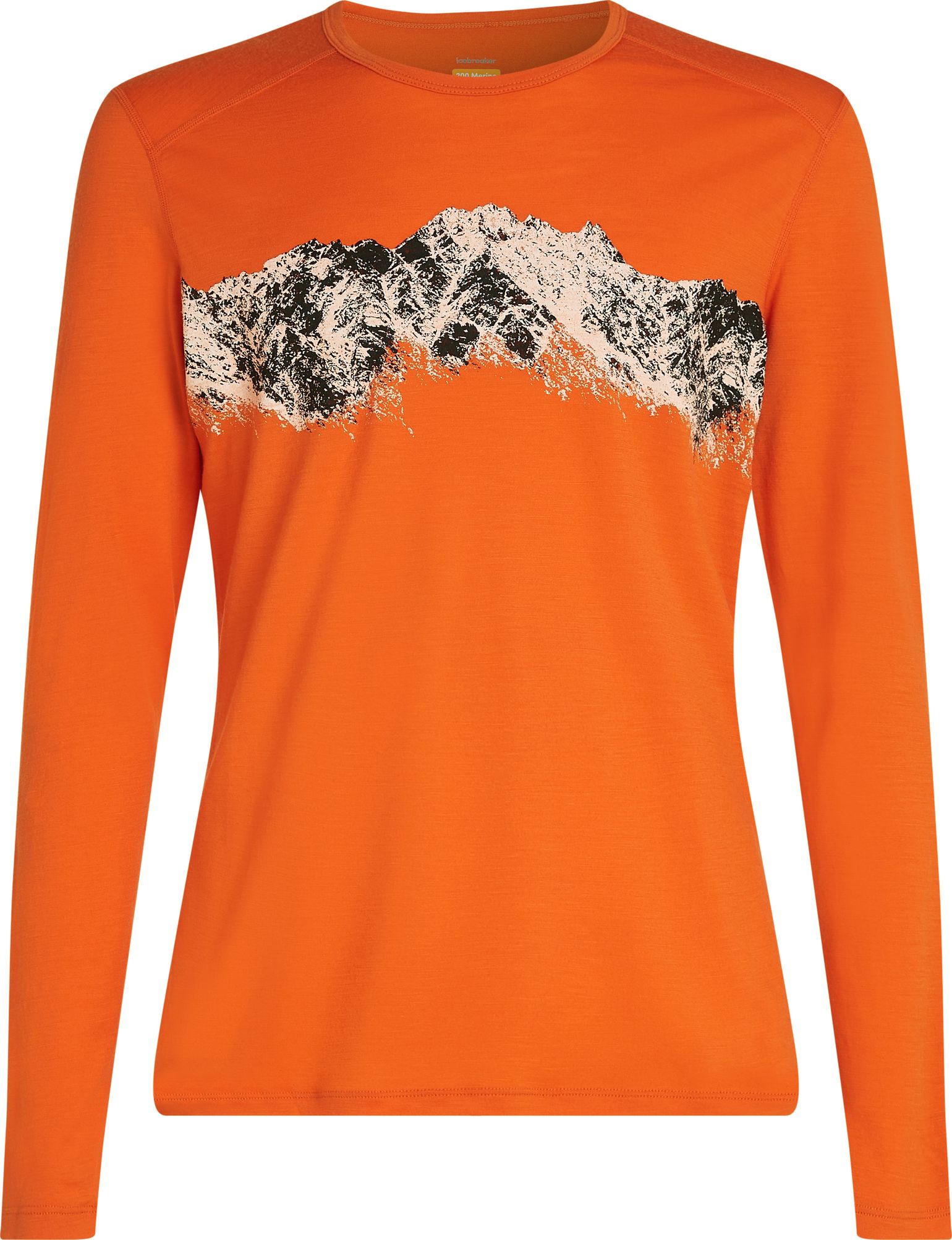 Icebreaker Men's Merino 200 Oasis Longsleeve Crewe Remarkables Blaze