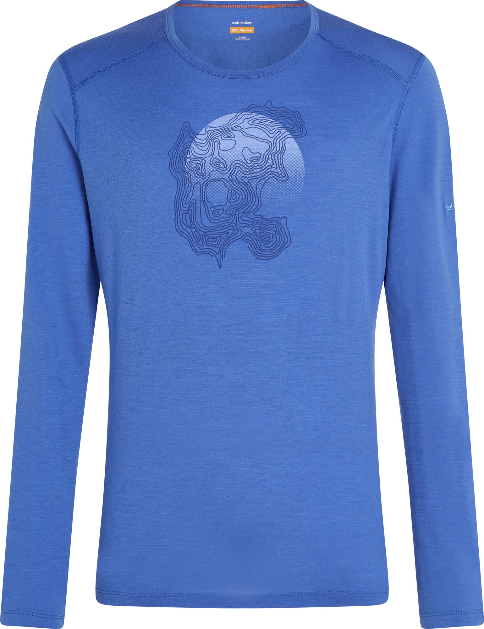 Icebreaker Men's 200 Oasis Long Sleeve Crewe Brilliant