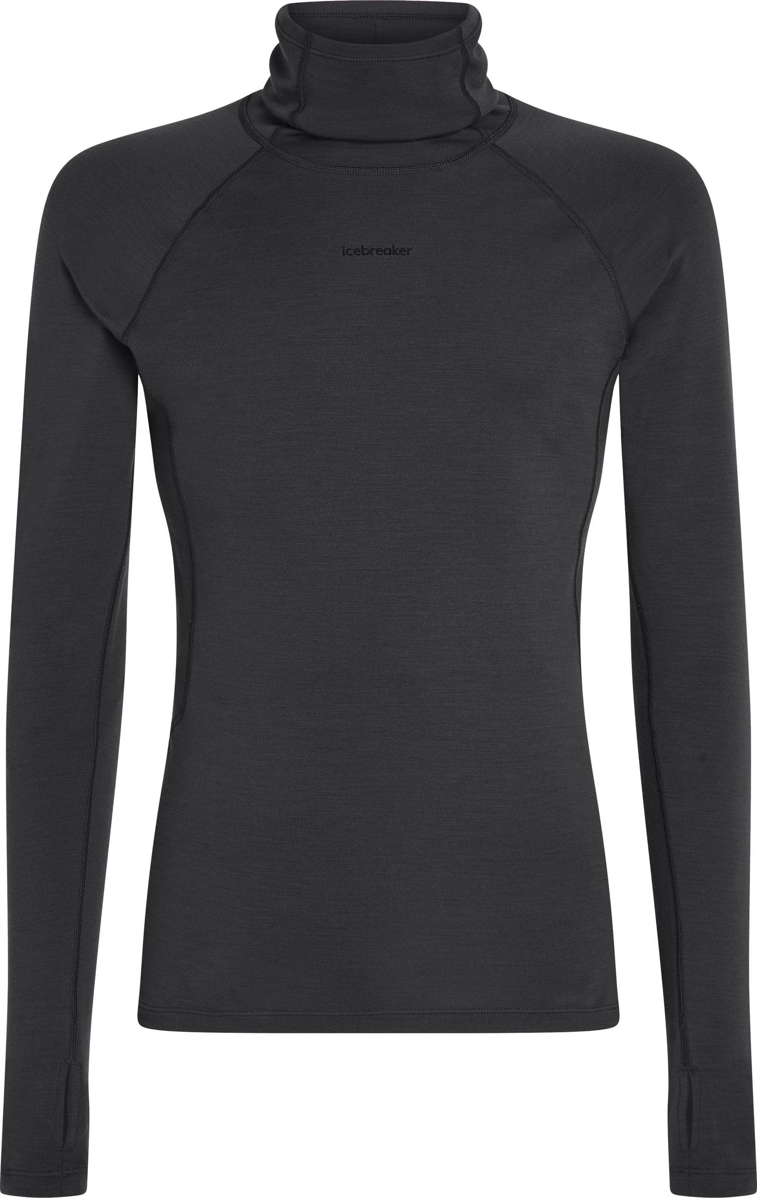 Icebreaker Men's Merino 300 Merinofine™  Polar Longsleeve Roll Neck Black