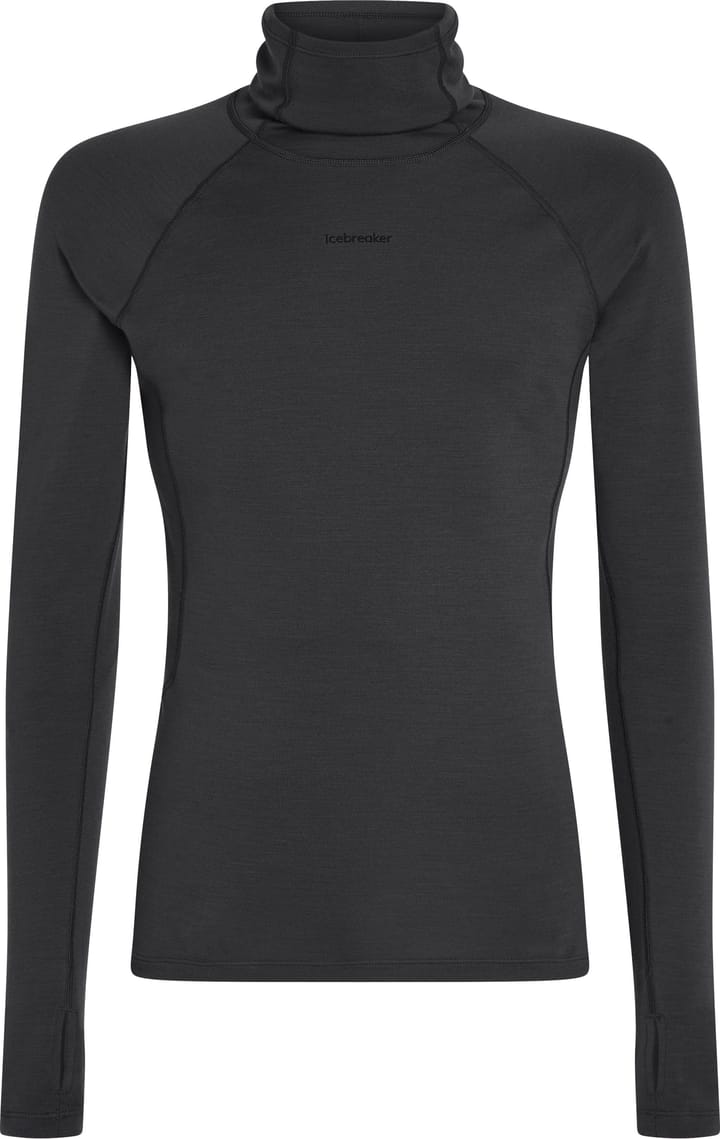 Icebreaker Men's Merino 300 Merinofine™  Polar Longsleeve Roll Neck Black Icebreaker