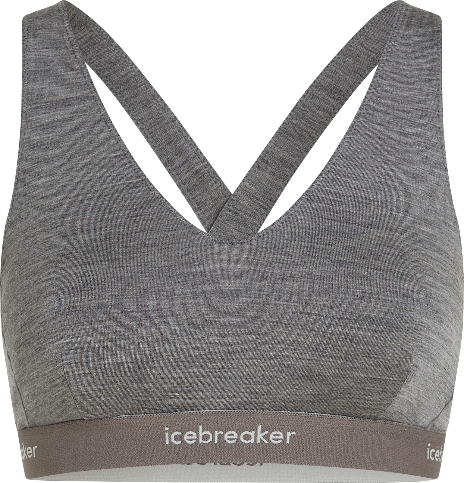 Icebreaker Women's Merino 125 Cool-Lite Sprite Racerback Bra Gritstone Hthr-013