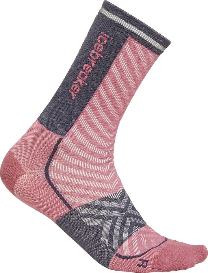 Icebreaker Women Merino Run+ Ultralight Crew Deco/graphite Icebreaker