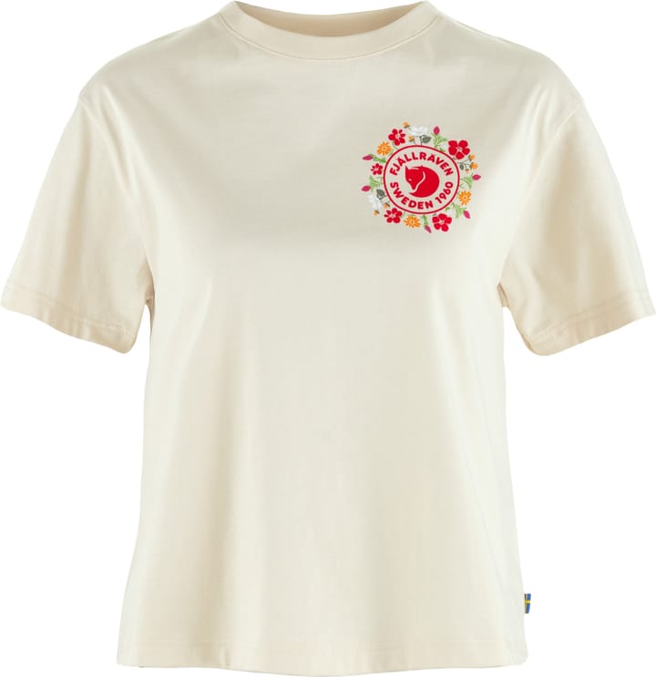 Fjällräven Women's Fjällblomster Logo T-Shirt Chalk White Fjällräven