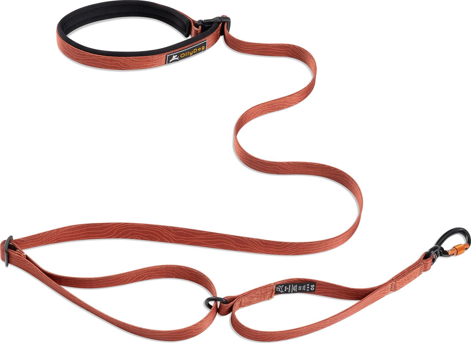 OllyDog Flagstaff Adjustable Leash  Clay