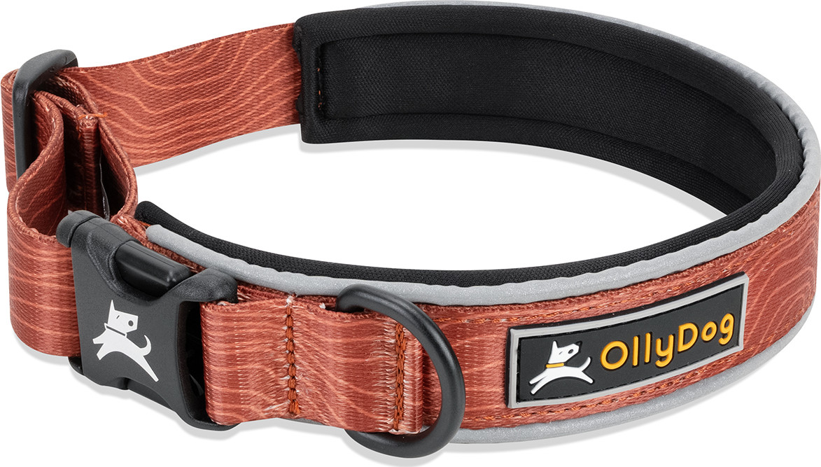 OllyDog Flagstaff Reflective Comfort Collar Clay