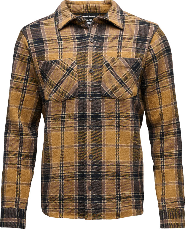 Black Diamond Men’s Project Heavy Flannel Flax-Black Plaid