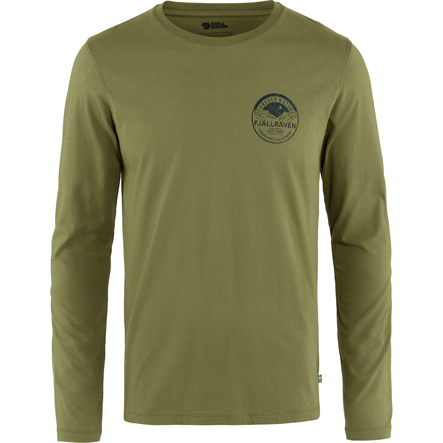 Fjällräven Men’s Forever Nature Badge Long Sleeve Caper Green