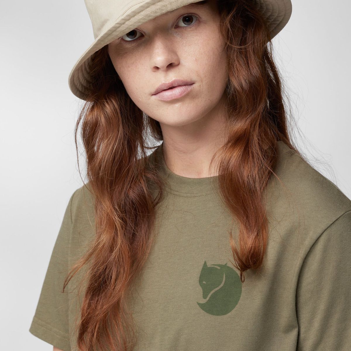 Fjällräven Women's Fox Boxy Logo Tee Dusty Rose