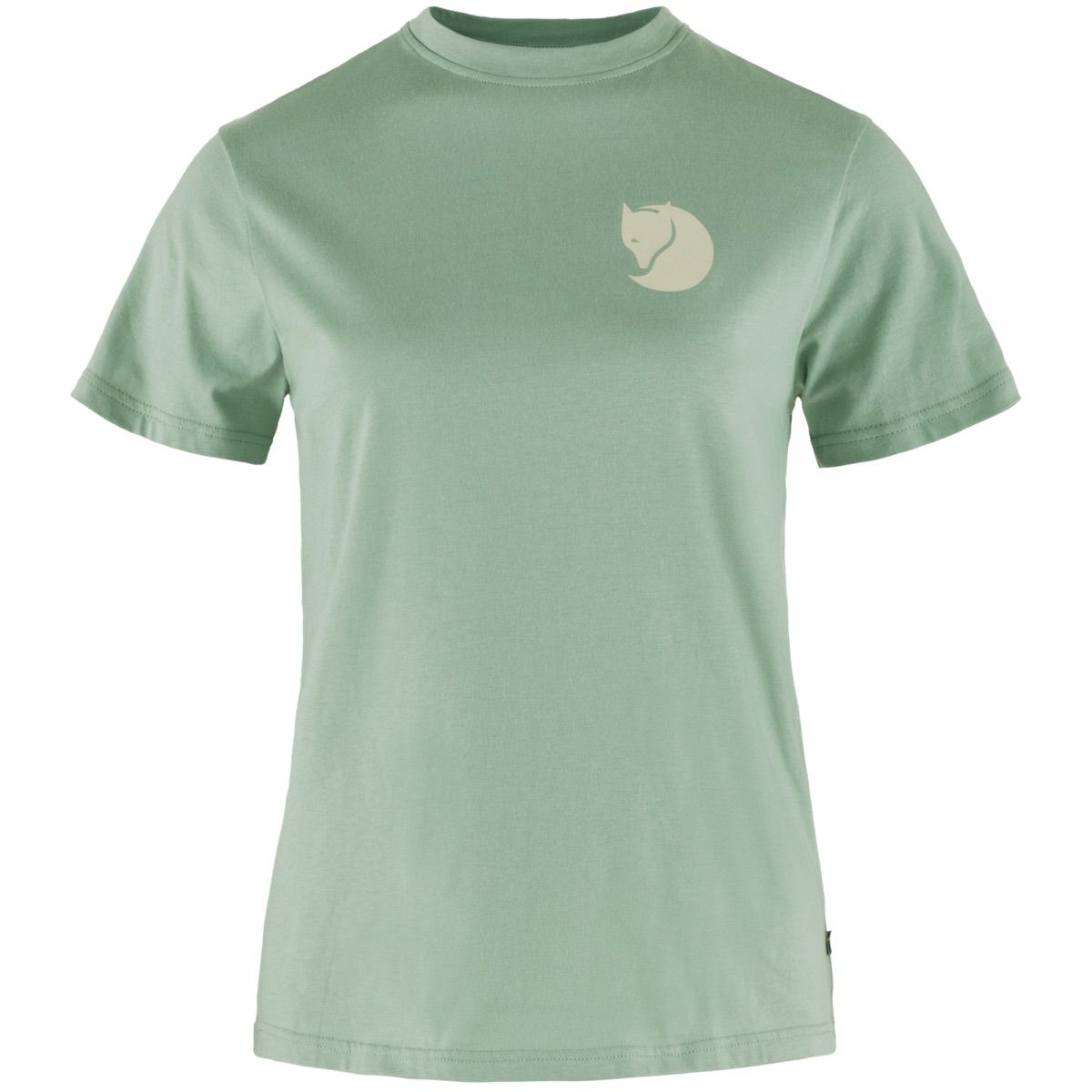 Fjällräven Women's Fox Boxy Logo Tee Misty Green