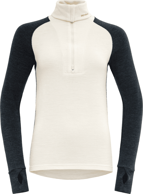 Devold Women's Expedition Merino Silk Zip Ink/offwhite Devold