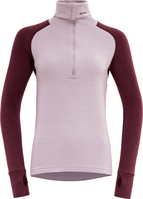 Devold Women’s Expedition Merino Silk Zip Port/orchid