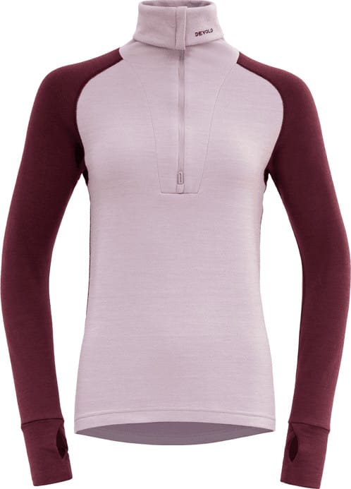 Devold Women's Expedition Merino Silk Zip Port/orchid Devold