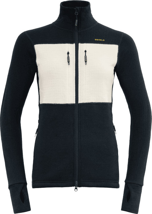 Devold Women’s Egga Grid Merino Jacket Ink/offwhite