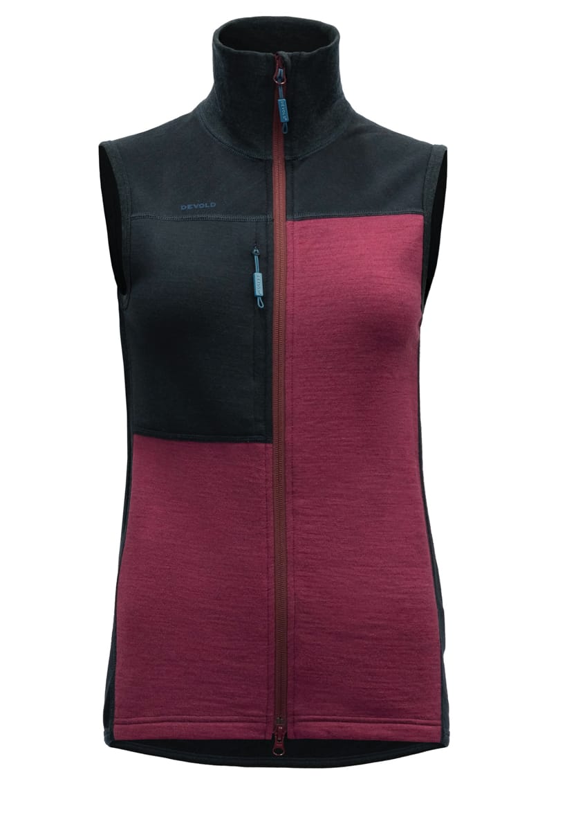 Devold Women's Nibba Hiking Vest Ink/Beetroot