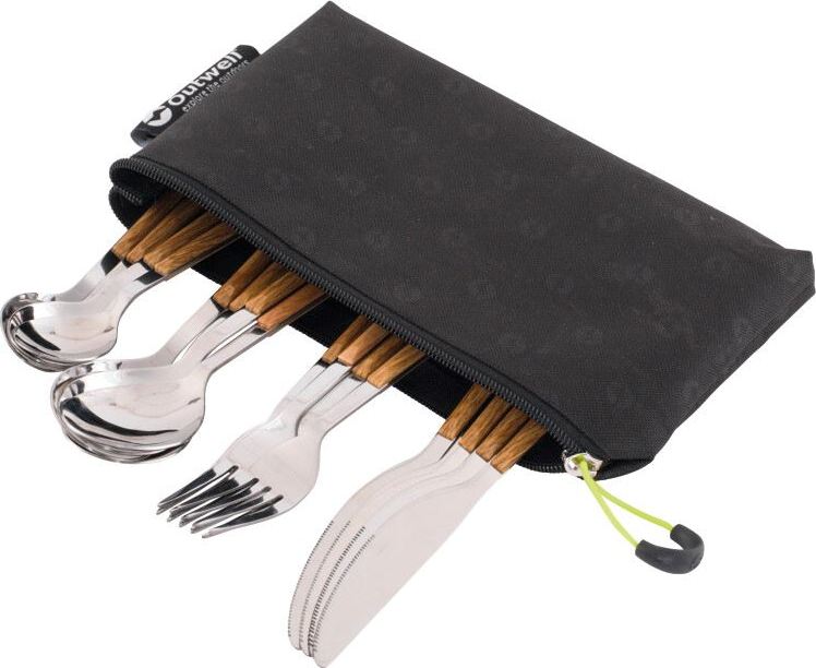 Outwell Pouch Cutlery Set Deluxe Brown