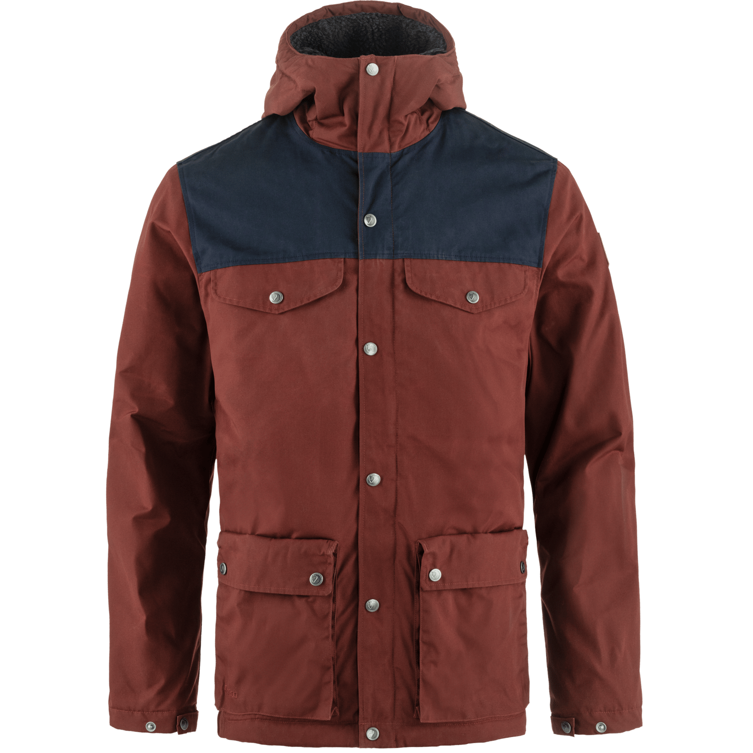 Fjällräven Men's Greenland Winter Jacket Maroon-Dark Navy