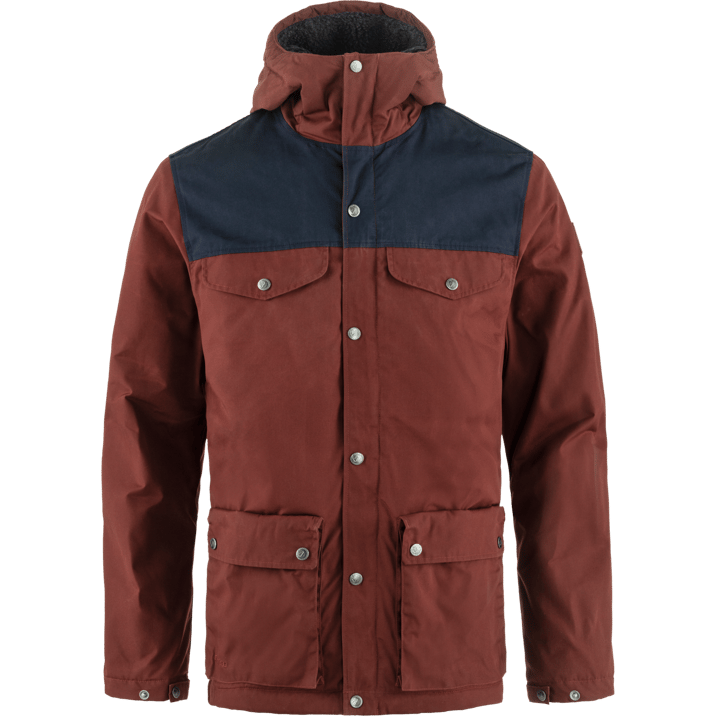 Fjällräven Men's Greenland Winter Jacket Maroon-Dark Navy Fjällräven