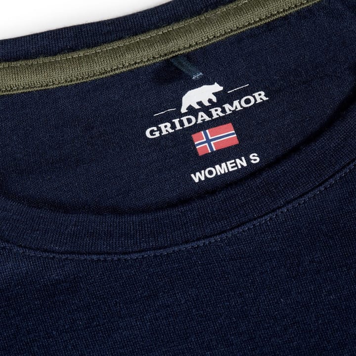 Gridarmor Women's Larsnes Merino T-Shirt Navy Blazer Gridarmor