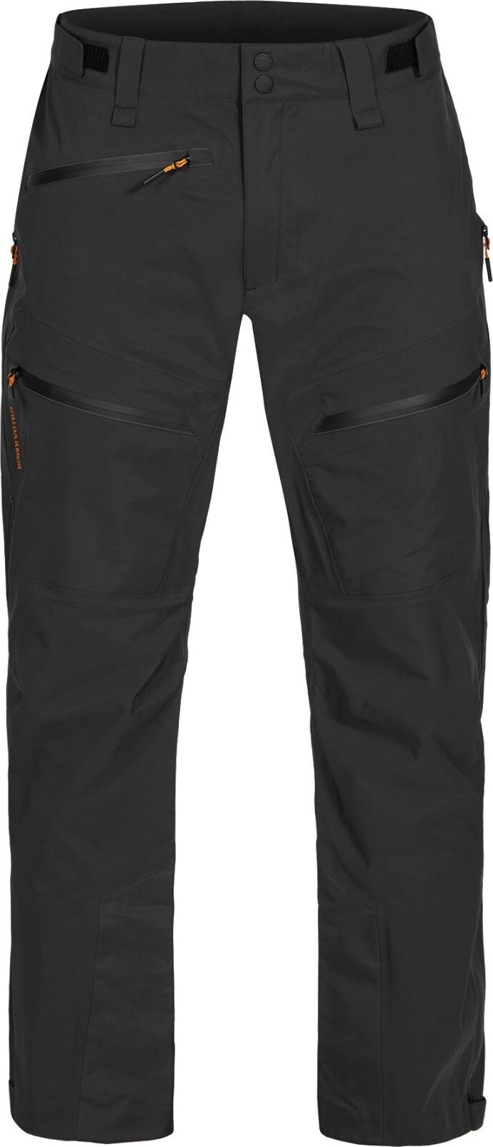 Gridarmor Men's Storfosna 3-Layer Shell Pants Side Zip Jet Black Gridarmor