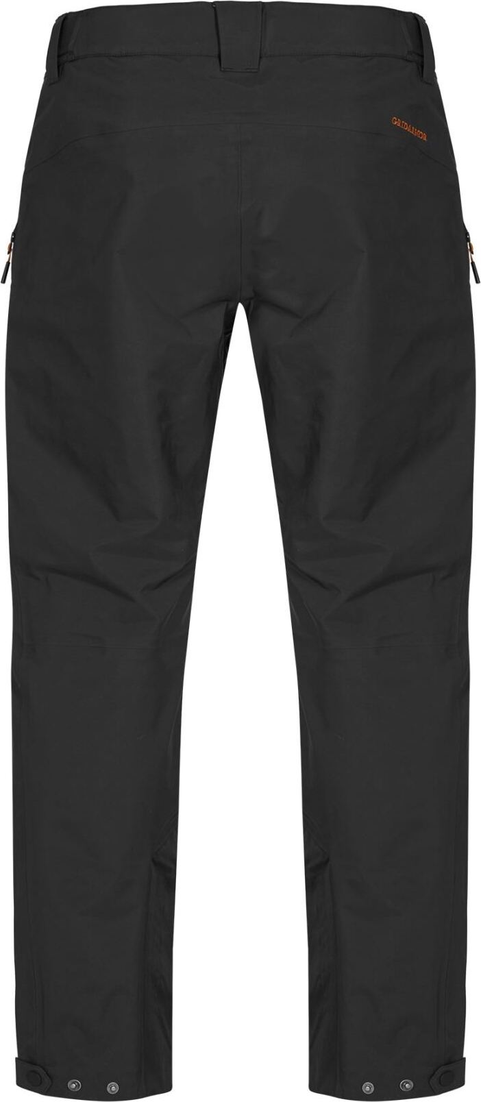 Gridarmor Men's Storfosna 3-Layer Shell Pants Side Zip Jet Black Gridarmor