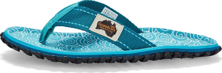 Gumbies Unisex Islander Turquoise Swirls Gumbies