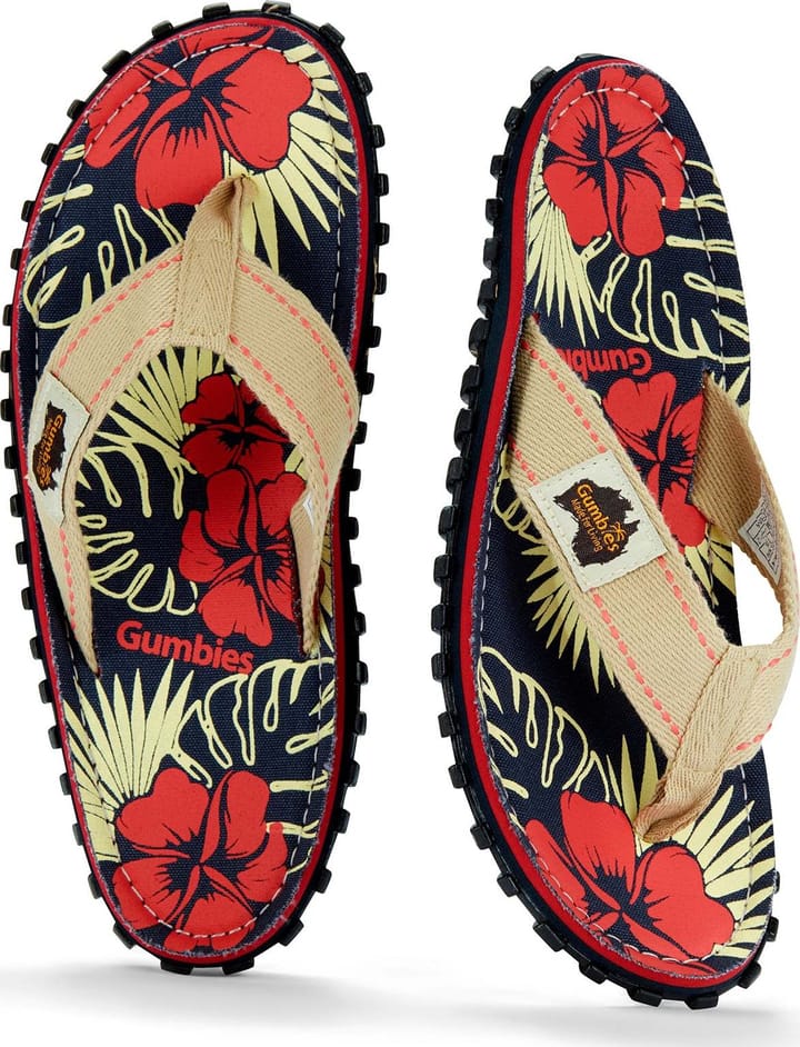 Gumbies Unisex Islander Denim Hibiscus Gumbies