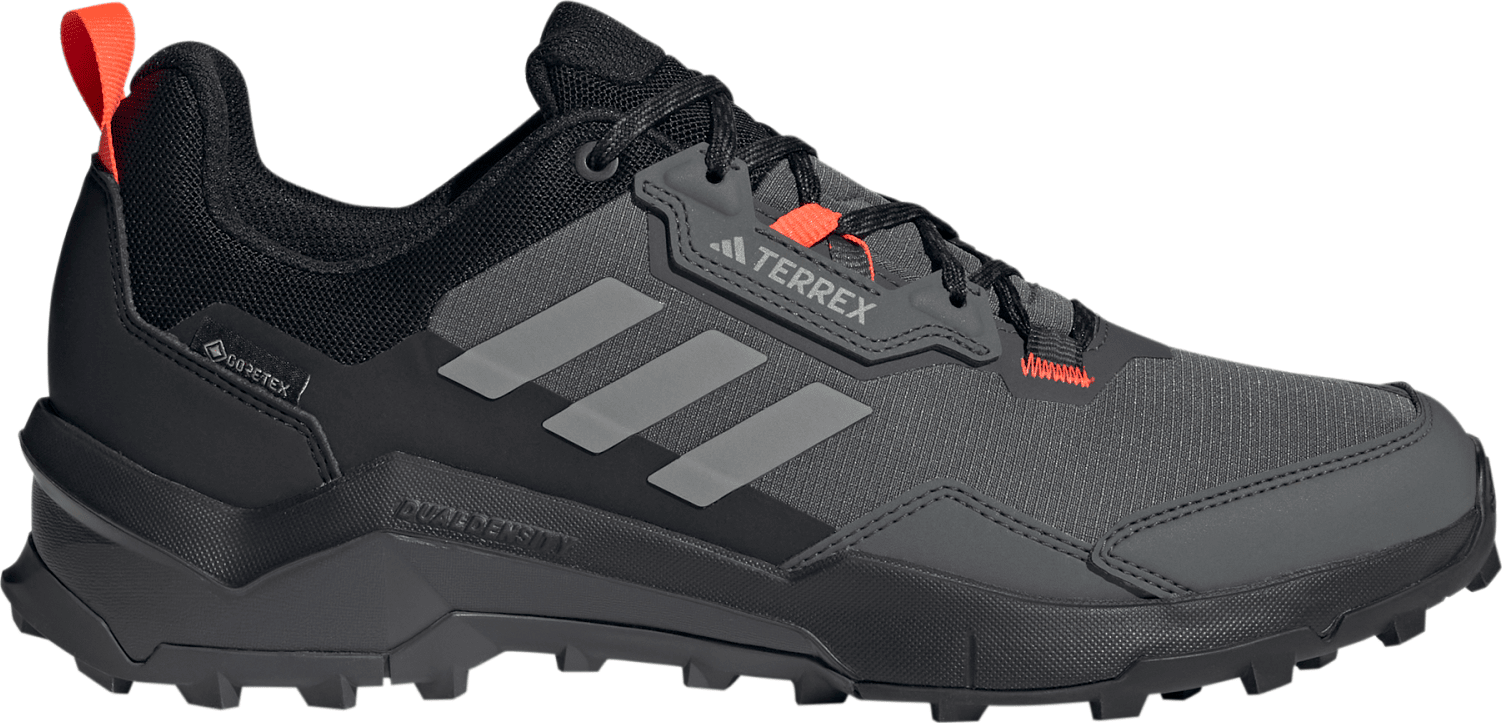 Adidas Men's TERREX AX4 GORE-TEX Hiking Shoes Grey Six/Grey Four/Solar Red