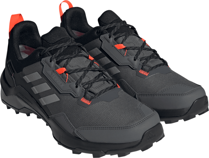 Adidas Men's TERREX AX4 GORE-TEX Hiking Shoes Grey Six/Grey Four/Solar Red Adidas